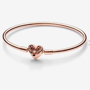 Pandora Moments Heart & Butterfly Bangle